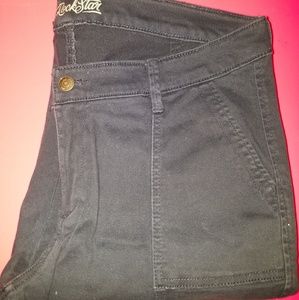 Navy blue rock star pant